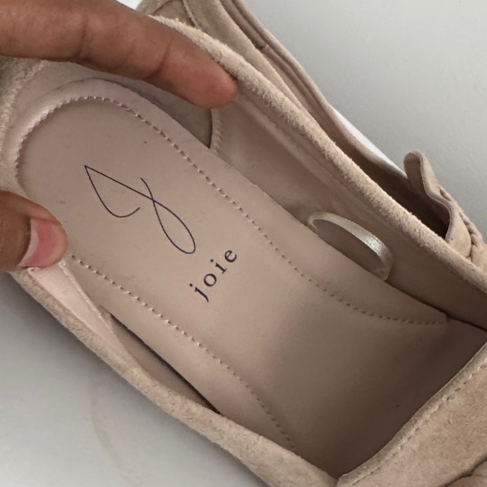 JOIE Cream suede leather Loafers size 9M - Picture 5 of 8